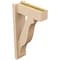Ekena Millwork 5 1/2-in W x 14-in D x 26-in H Funston Block Rough Cedar Woodgrain TimberThane Outlooker, Primed Tan OUTUR055X14X26FST44RCPR - alternate 3
